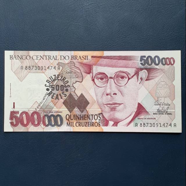 Uang Kuno Luar Atau Asing 500000 Cruzeiros Brazil Tahun 1993