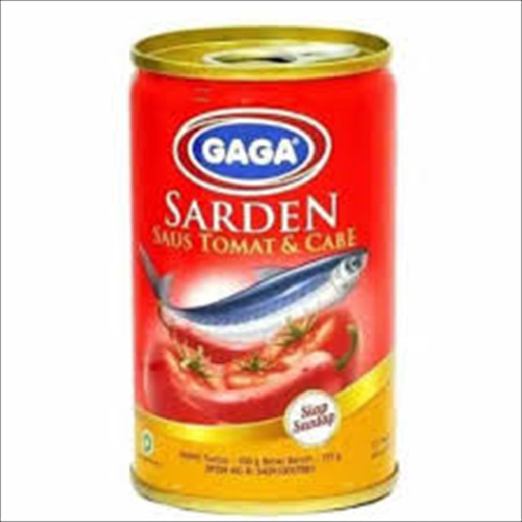 

Gaga Sarden Saos Tomat dan Cabe 425 Gram Sardines in Tomato 7 Chilli Sauce