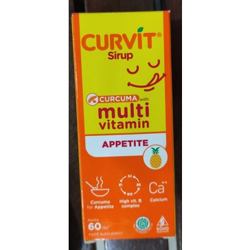 Curvit Sirup 60 dan 120 ML / Multivitamin / B Komplek / Nafsu Makan