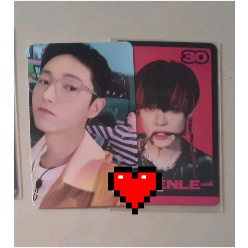 trading card b ver. glimo glitch mode nct dream rj chenle konsep pink concept 2nd md pop up