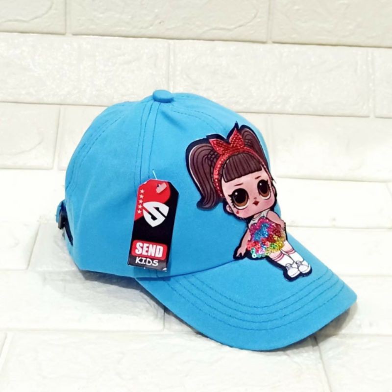 [REALPICT]Topi anak karakter/Topi baseball LoL Led (nyala) 1-10tahun