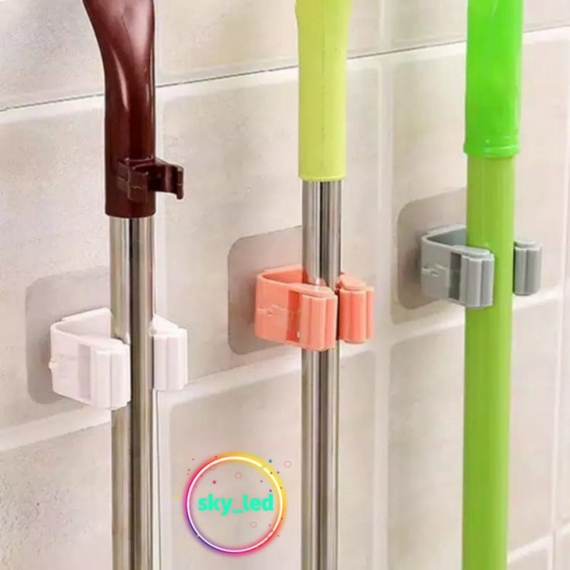 GANTUNGAN SAPU DAN PEL MOP SUCTION HANGER / GANTUNGAN TEMPEL SAPU DAN PEL / GANTUNGAN HOK