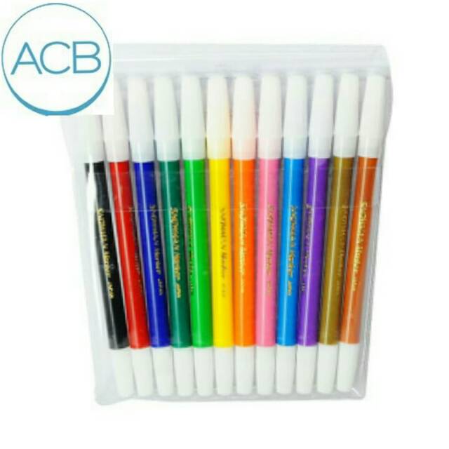

Spidol Snowman 12 Warna Perset Murah (Acb Berkah Stationery)