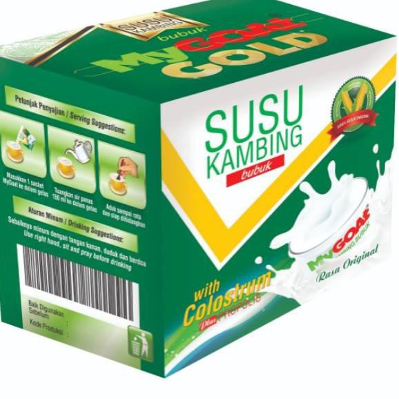 

Susu Kambing Bubuk MyGoat Gold Rasa Original Kolostrum 10sachet