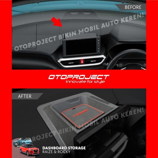 Dashboard Mobil Raize Rocky Storage