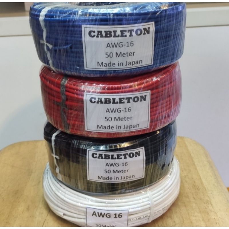 Kabel AWG 16 - 1 Roll Panjang 50 Meter