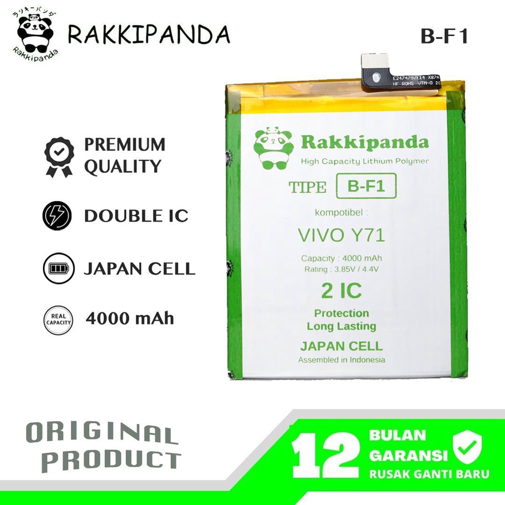 (R/K)- RakkiPanda - B-F1 BF1 B F1 Vivo Y71 Batre Batrai Baterai