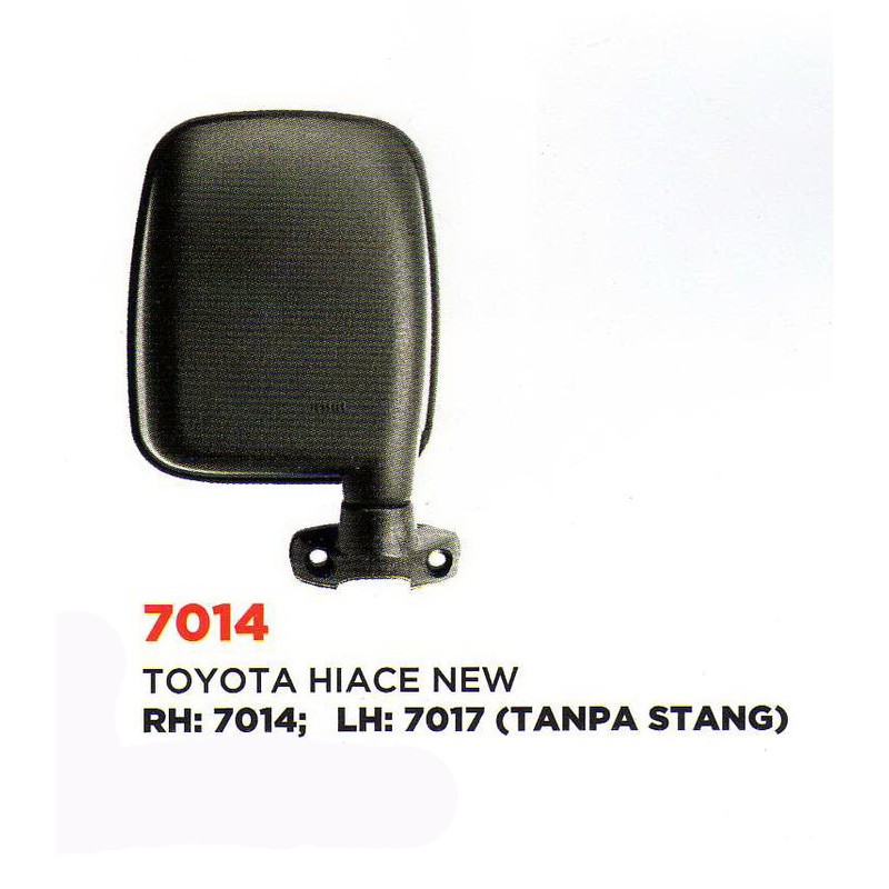 7014/17 Mirror Kaca Spion Hiace Old Hiace Lama Manual