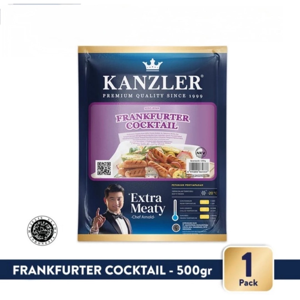 Kanzler Sosis Frankfurter Coktail 500gr