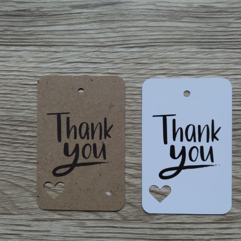 

(10pcs) Thank you tags, hangtag thank you kertas samson craft liner kertas artpaper