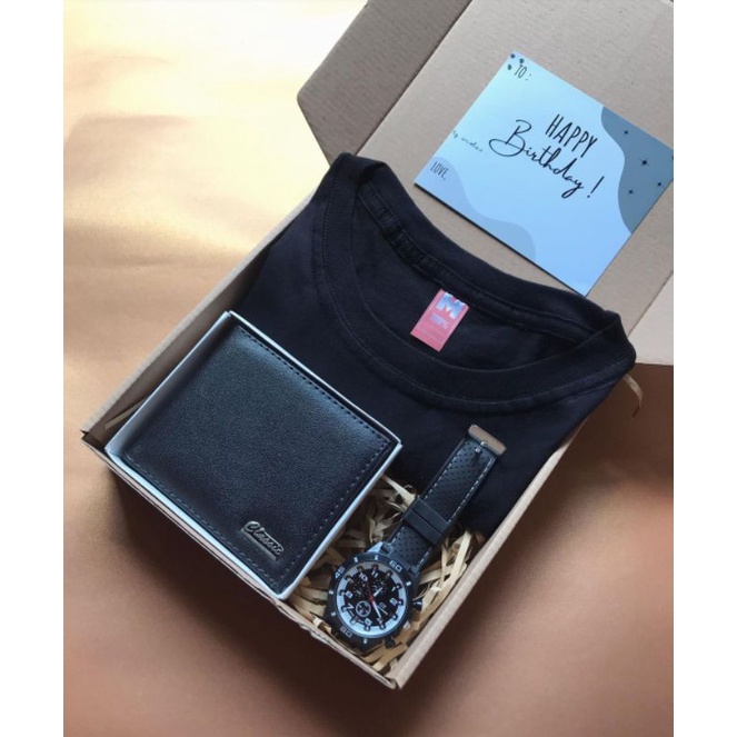 

Hampers Boyfriend/Hampers Baju Kaos Cowo /Hampers Ultah/Hampers Anniversary