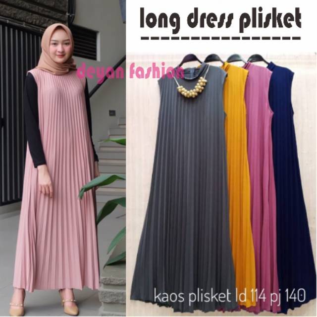 YOONA LONG DRESS PLISKET 
yoona long dress plisket //