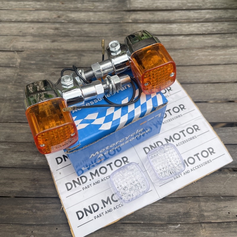 A001 Sein Palu Kotak Bulat SPORTS DAY besi lampu reteng sen riting reting cb murah