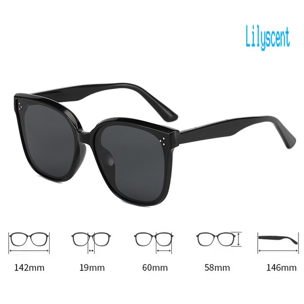 Lily Kacamata Hitam Frame Kotak Lensa Bening Anti UV Ultra Ringan Untuk Pasangan / Pria / Wanita