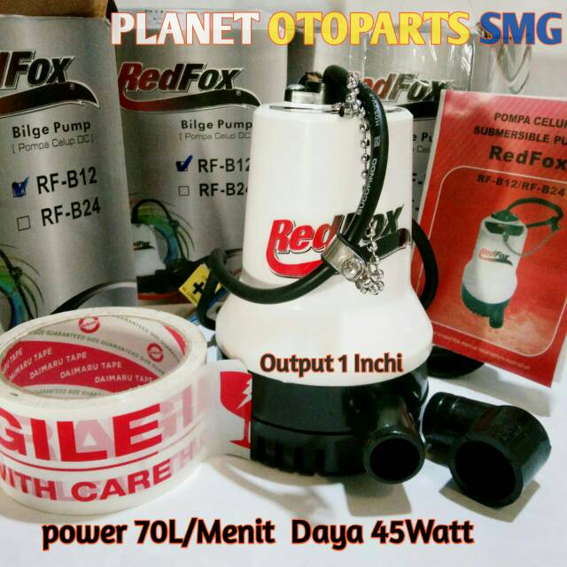 Pompa Celup DC 12V Redfox