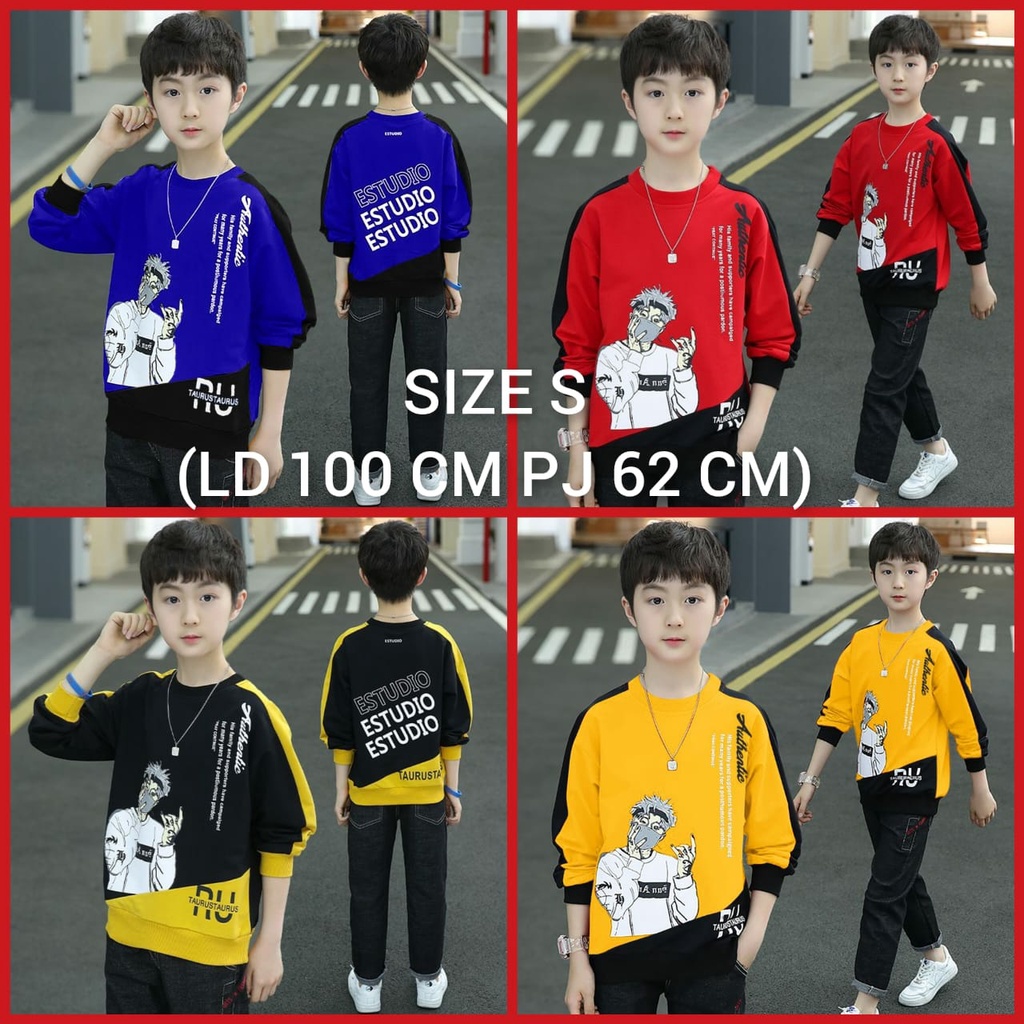 BISA COD/BAJU SWEATER ANAK RUSTA/BAJU ANAK TERBARU/TERLARIS