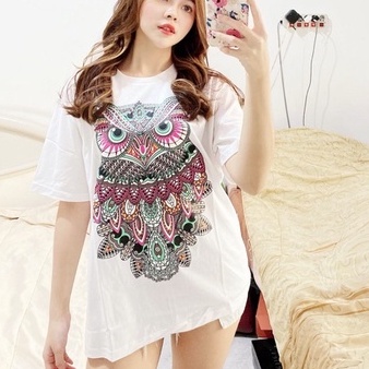 Baju Atasan Wanita - OWL COLLECTION-OWL BATIK-PUTIH