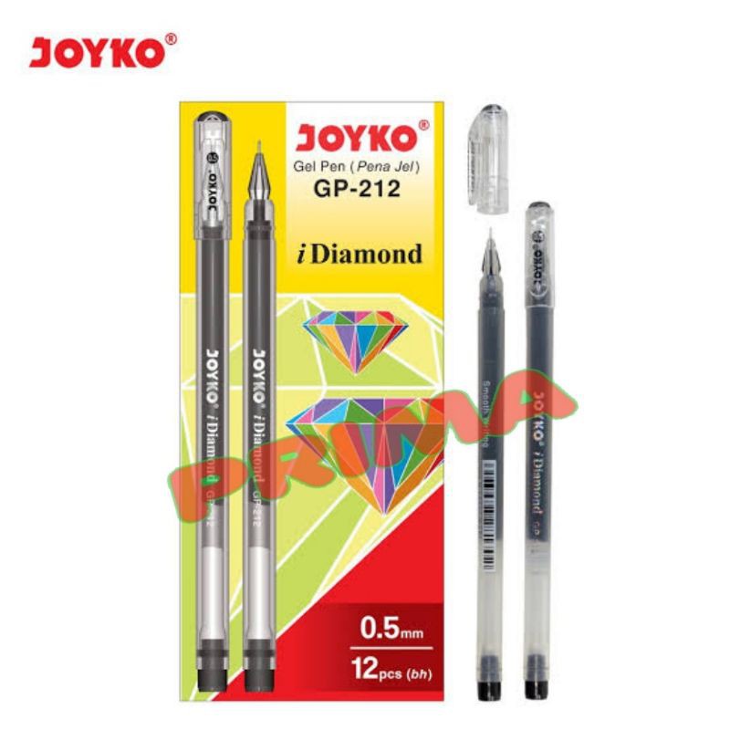 

Bolpen Gel Joyko idiamond GP212 hitam 0.5