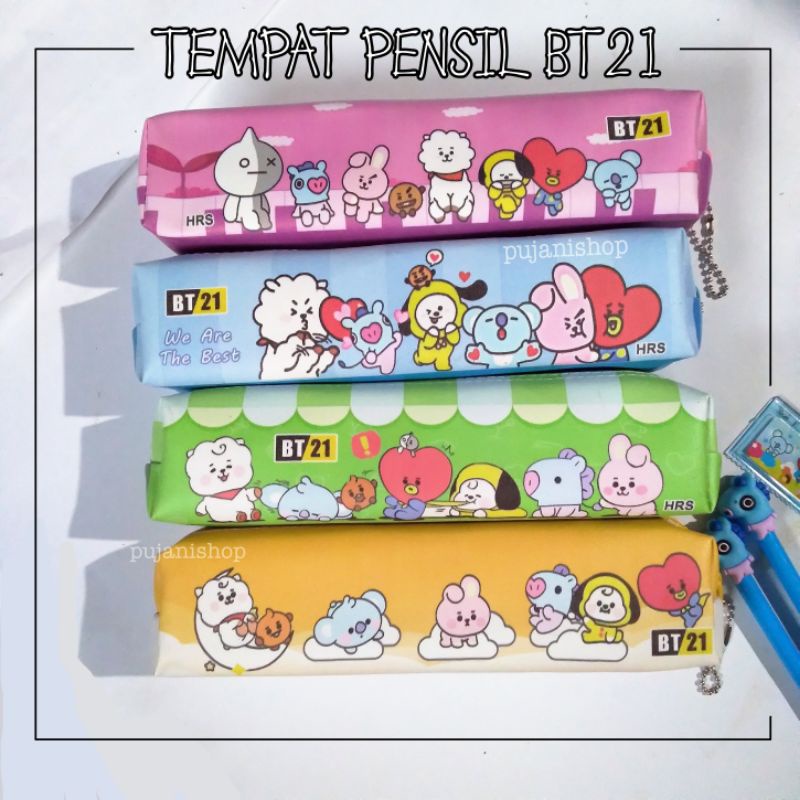 

KPOP BT21 Pencil Case / Tempat Pensil BTS / Kotak Pensil Anak