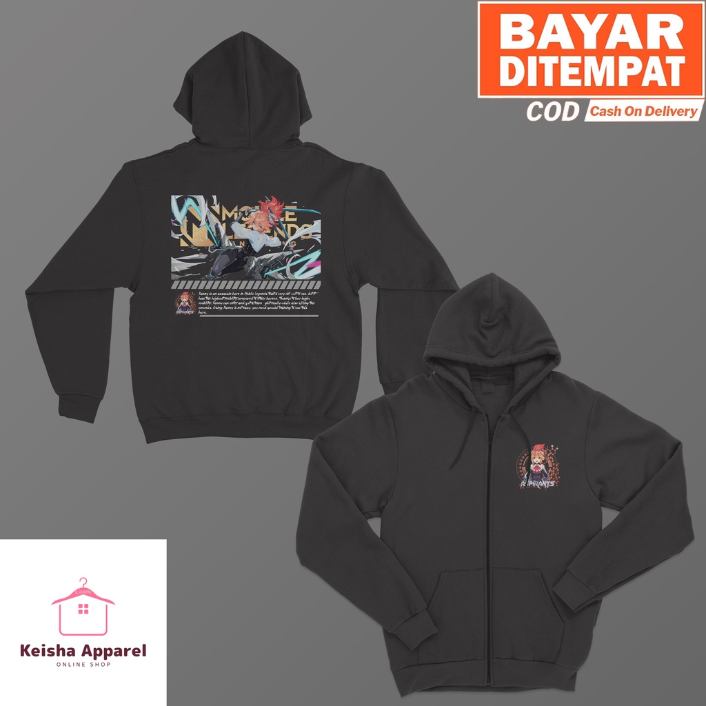 JAKET ZIPPER MOBILE LEGENDS FANNY THE ASPIRANT
