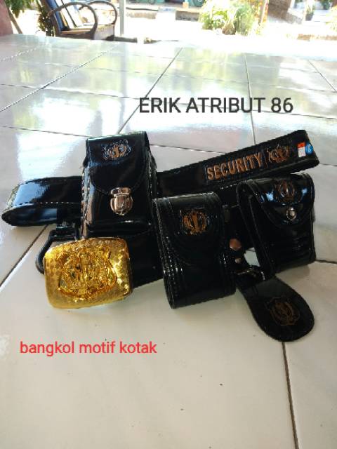 Ikat pinggang security+bangkol motif