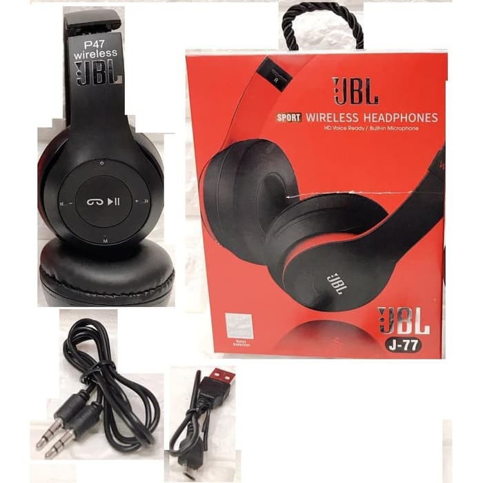 HEADSET / HEADPHONE BANDO DJ BLUETOOTH JBL P47 / J77 [EXTRABASS] [BLUETOOTH]