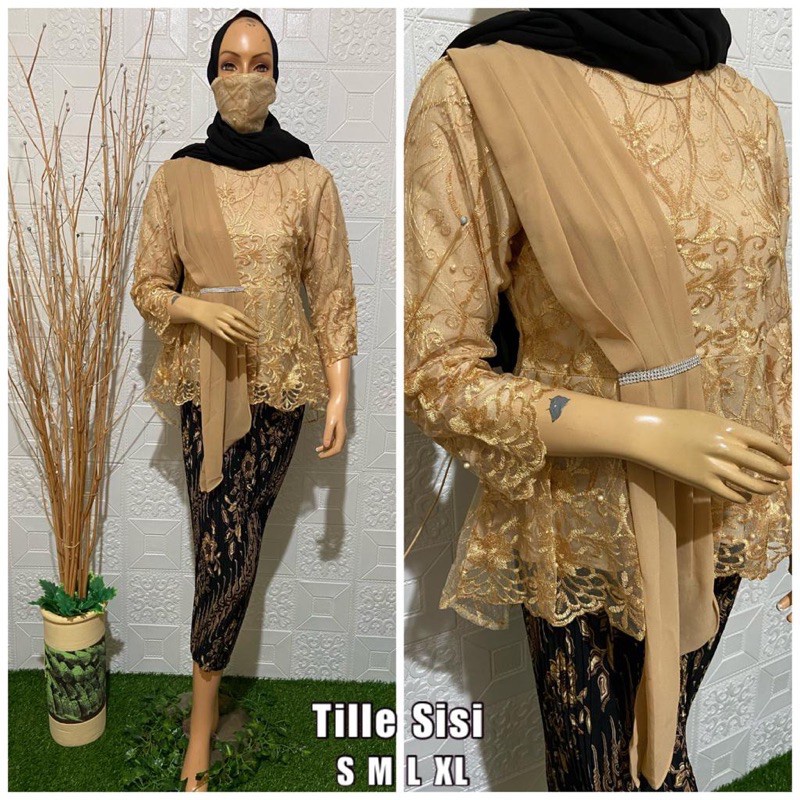 ( PROMO ) _ SETELAN selendang tile + ROK BATIK + /Stelan KEBAYA Brukat/SETELAN KEBAYA