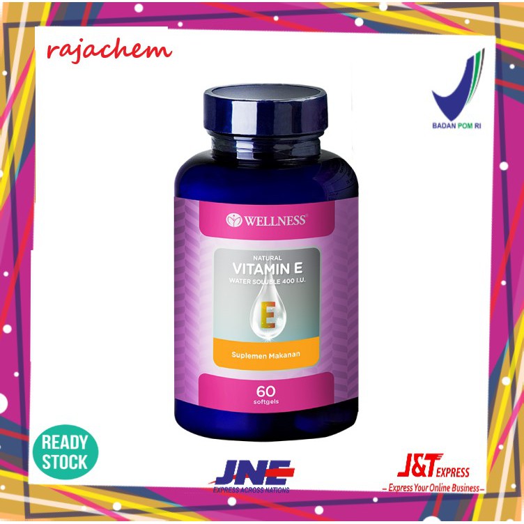 Wellness Vitamin E 400 IU Water Soluble isi 60 BPOM