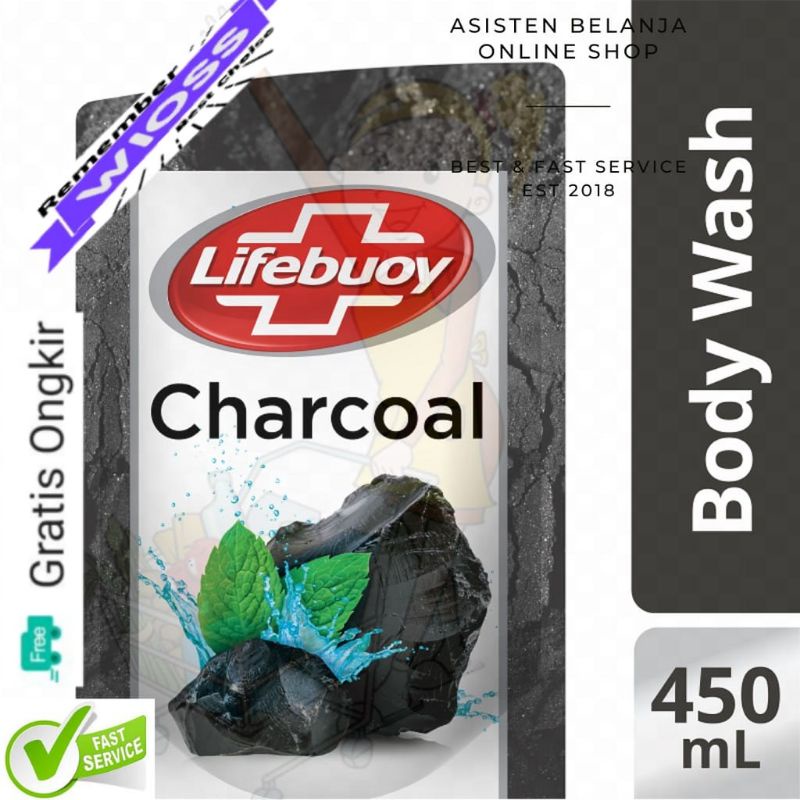 Jual Lifebuoy cair body wash 450ml charcoal Shopee Indonesia