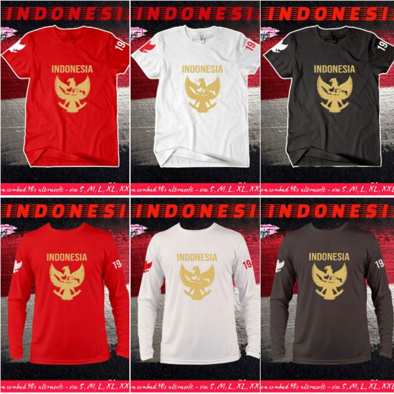 kaos seri Indonesia Merah Putih Garuda A