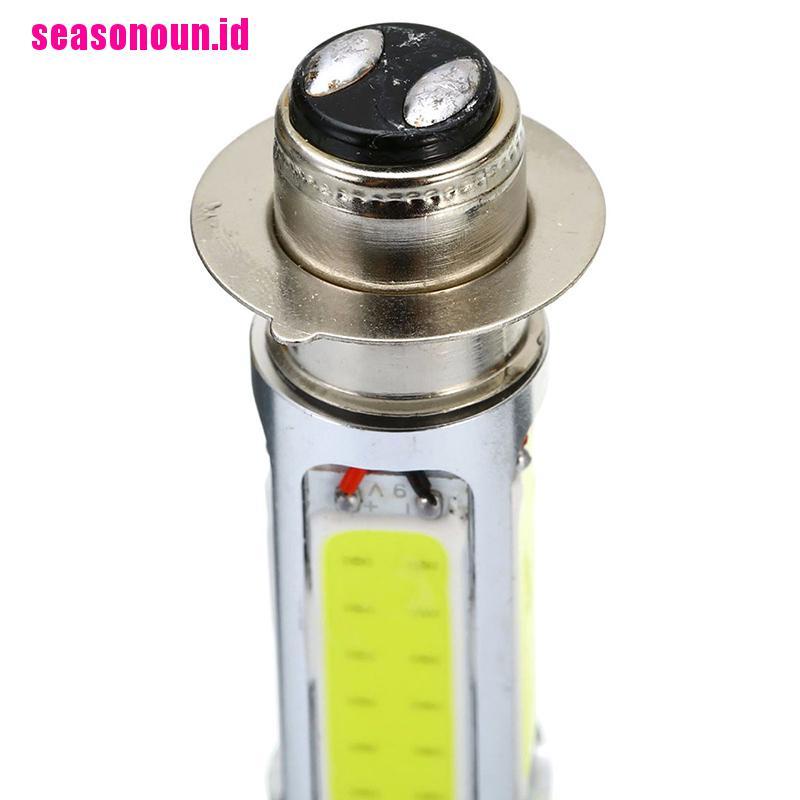 【seasonoun】1X white cOB LED motor bike/ATV headlight bulb fog light H6M PX15d P