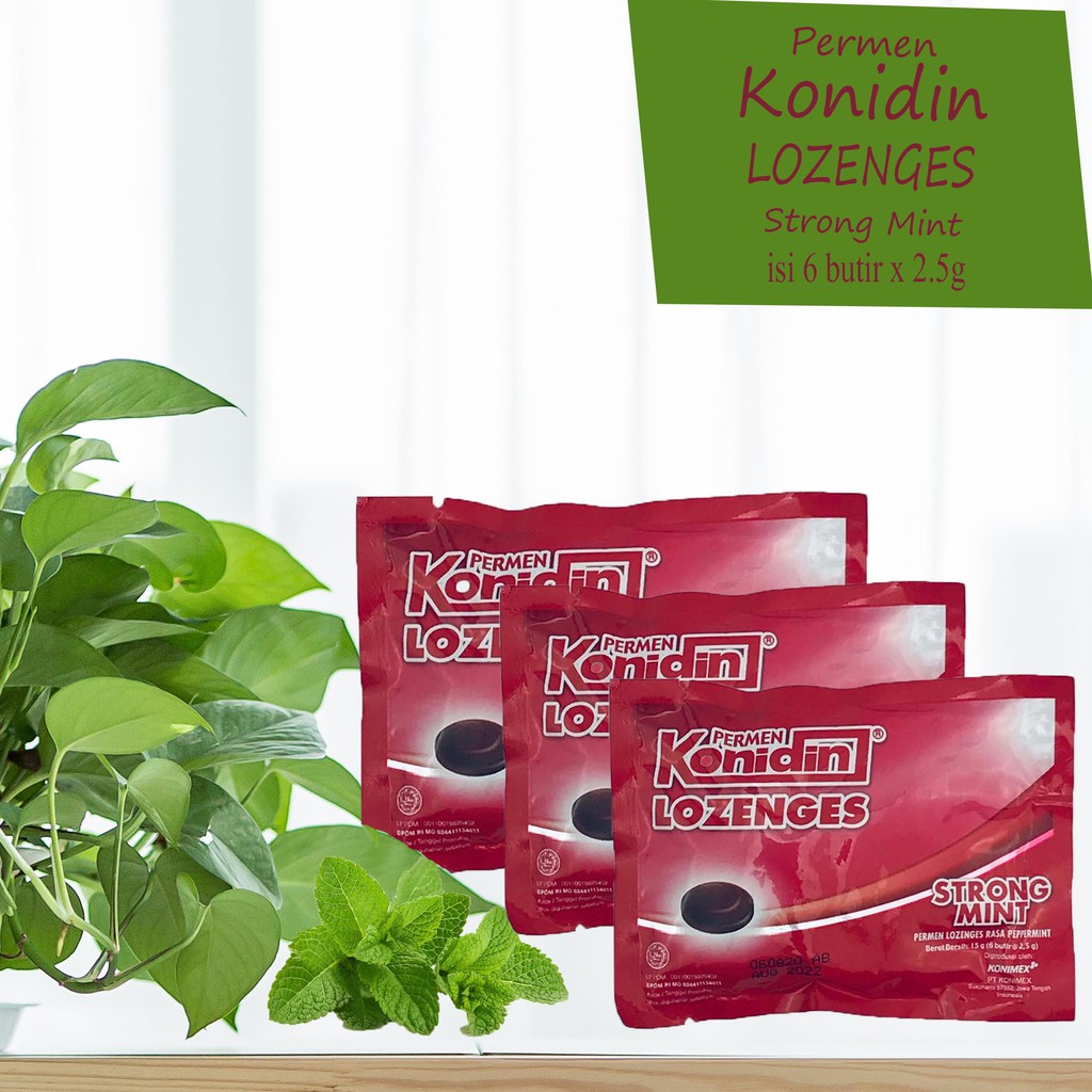 

Konidin * Lozenges * Permen * Strong Mint * 6 butir