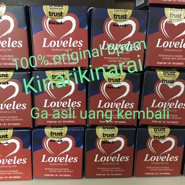 Loveles love les original 100% Asli bpom-moisturizing Gel alami