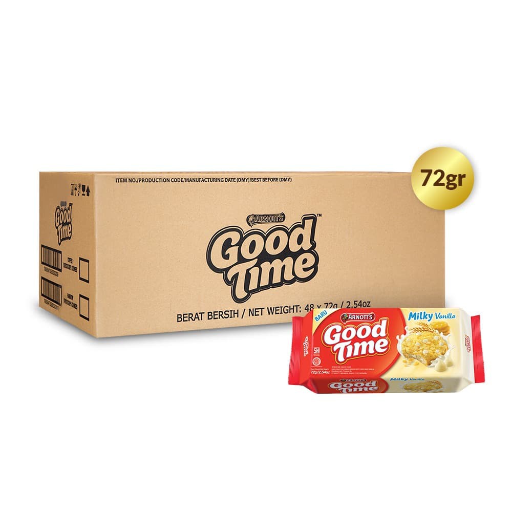 

PROMO ARNOTT'S GOOD TIME COOKIES MILKY VANILLA - 1 CTN TERMURAH