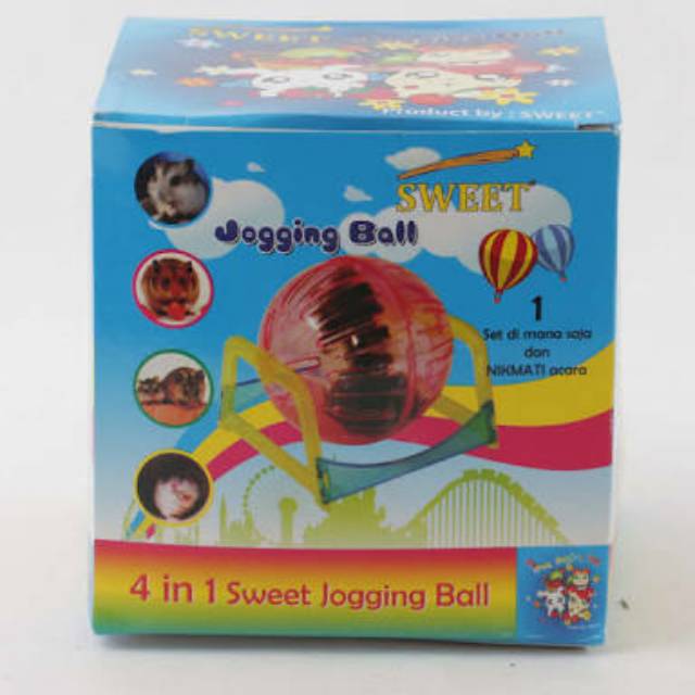 sweet hamster jogging ball / mainan hamster / accesories hamster