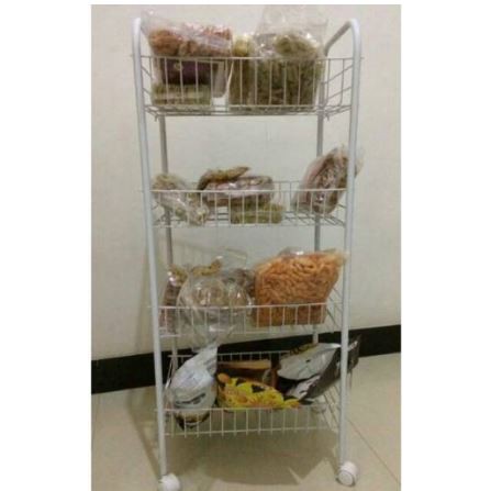 Informa Rak Susun 4 dengan Roda/Rak Dagang/Rak Snack