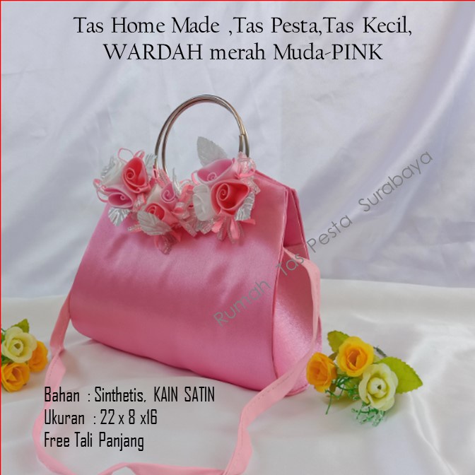 Tas Selempang,Tas Termurah,Tas Bagus,WARDAH merah Muda-PINK