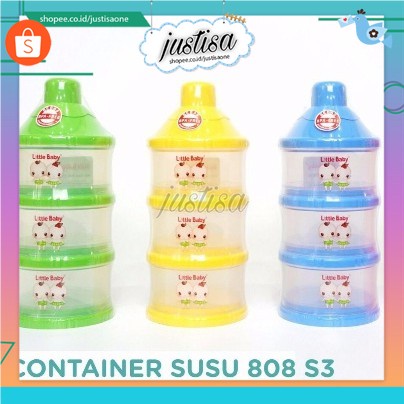 Promo !! SALE Container Susu Susun 3 Little Baby-Tempat Susu Bubuk Bayi Murah