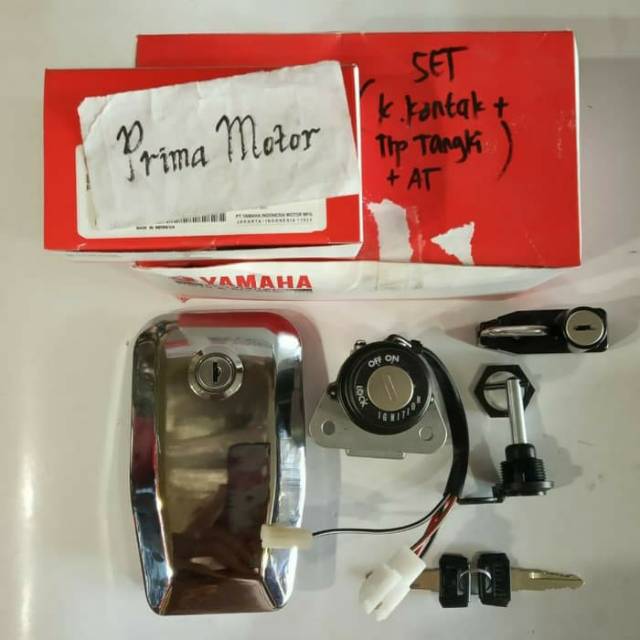 KUNCI KONTAK RX KING NEW DAN TUTUP TANGKI RX KING SET ORI YAMAHAA YGP