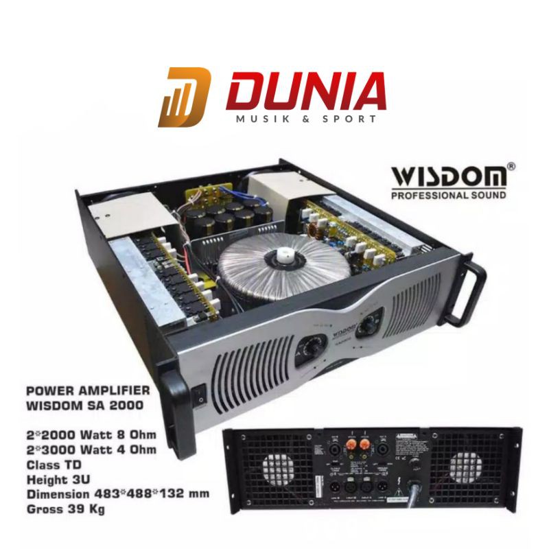 Power Amp Wisdom SA 2000 / Power Amp Murah Bagus