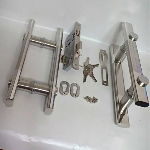 Handle Kunci pintu double set body kunci pelor