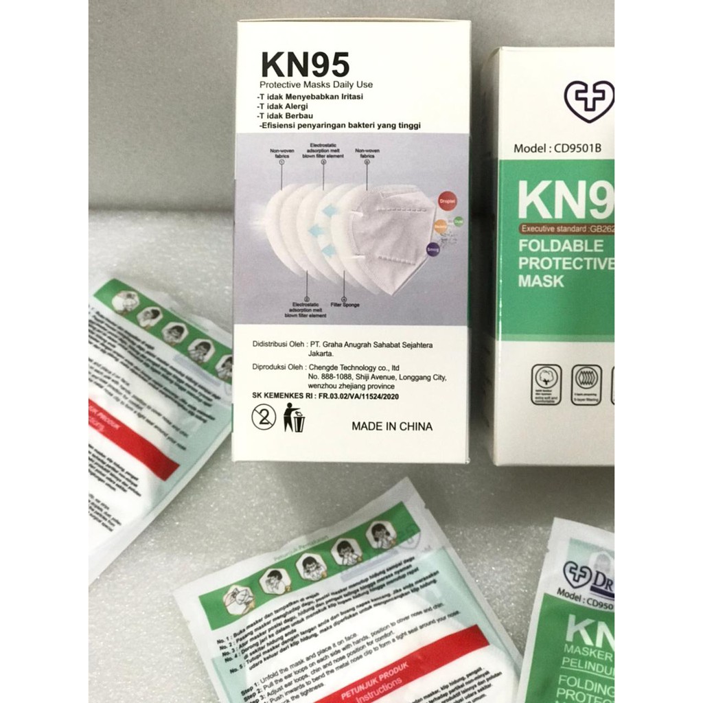 [ GRAY.STORE178 ] Masker  KN95 DR GRAY SUDAH BERIZIN Mask Protective Nyaman di pakai - KN95DRGRAY