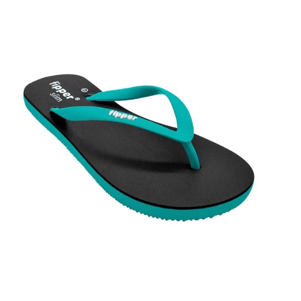 Sandal Fipper Slim Black Turquise Original