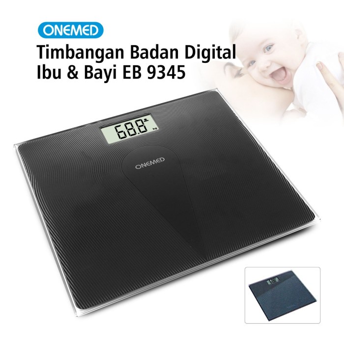 Timbangan Badan Digital Ibu &amp; Bayi EB 9345 Onemed OJ2