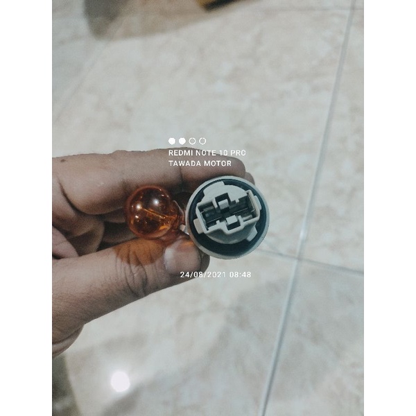 SOKET RUMAH BOHLAM SET LAMPU SEN DEPAN HONDA MOBILIO FACELIFT NON PROJI