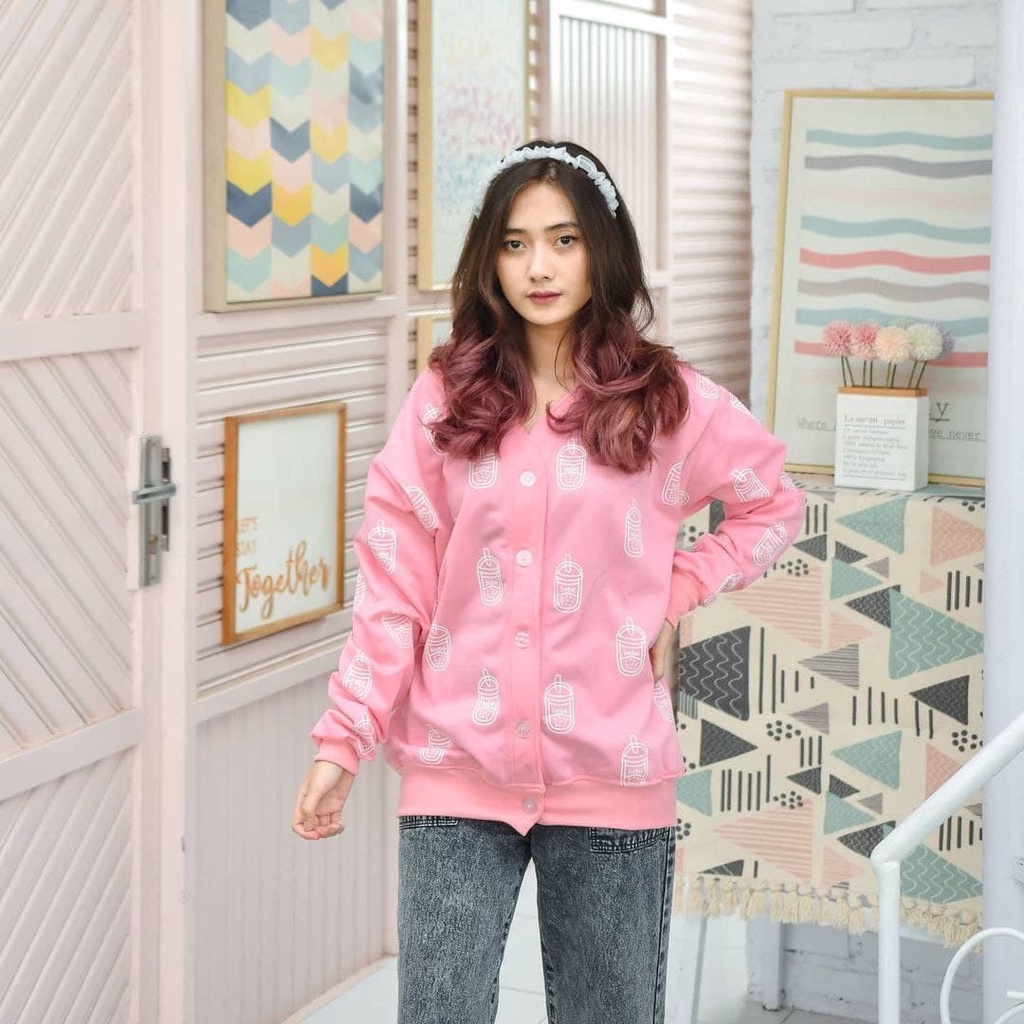 Nara Grosir - Boba Outer | Fashion Terkini | Sweater Termurah