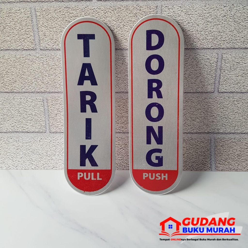 

Stiker Pintu |Tarik dorong | 1 Set | isi 2 | Ruangan kantor | stiker Vinly | stiker murah