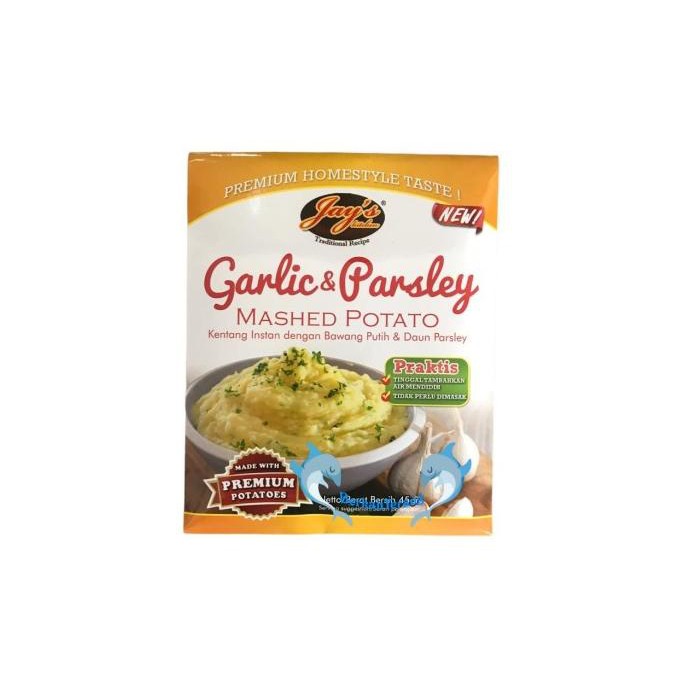 

JAY'S MASHED POTATO GARLIC & PARSLEY 45GR / JAYS KENTANG INSTANT