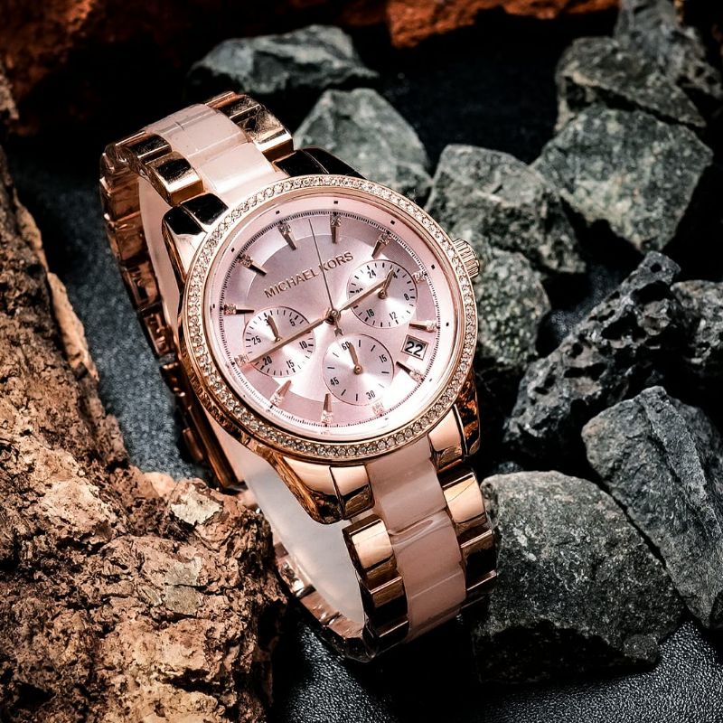 Jam Tangan Wanita Merk Michael Kors Type MK-6307 Original Baterai