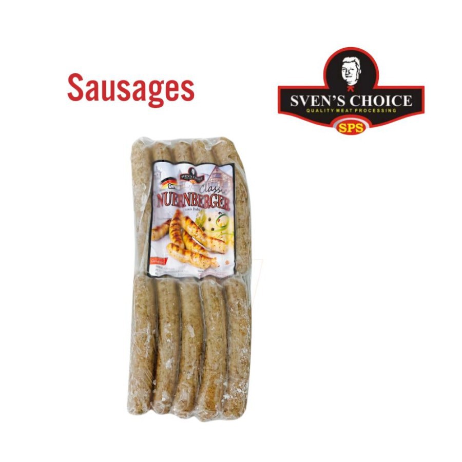 

sosis babi sven's choice German Classic Nuernberger sausages 350g